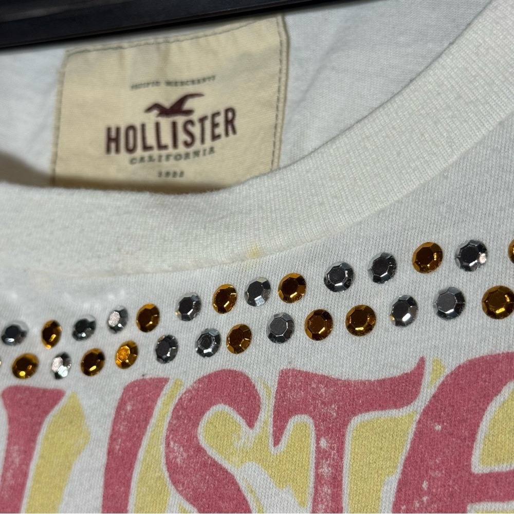 Rare Hollister Y2K‎ White SoCal Music Festival Coastal Tee Size Medium - Picture 7 of 7